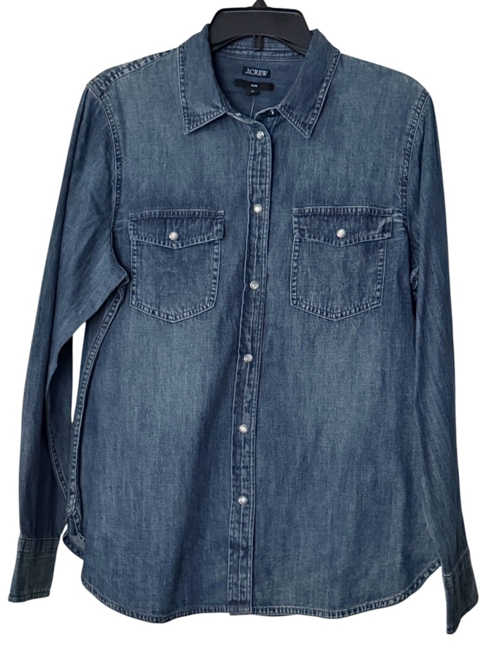 J. Crew Slim-Fit Chambray Shirt - Picture 3 of 14